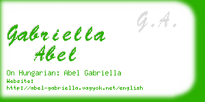 gabriella abel business card